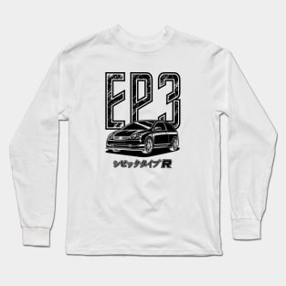 Civic Type R EP3 - Black Print Long Sleeve T-Shirt